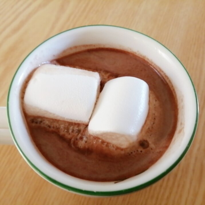 バレンタインに☆マシュマロとろけるコーヒーココア